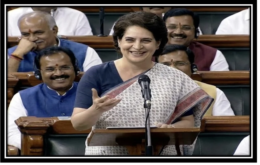 Priyanka gandhi’s anecdote lights up parliament,