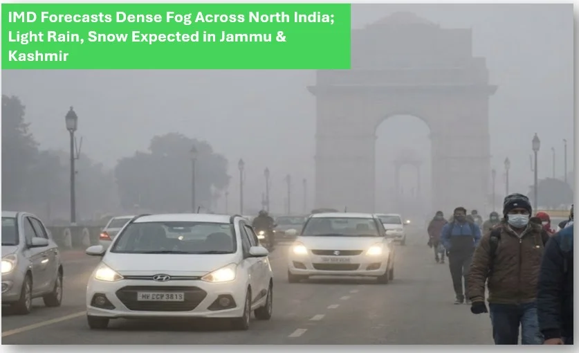 Imd forecasts dense fog across north india