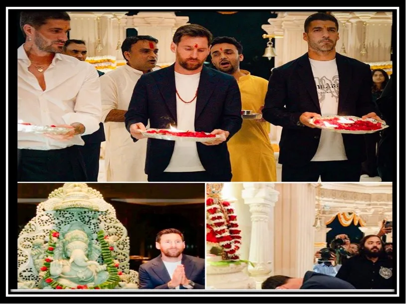 Lionel messi chants "har har mahadev