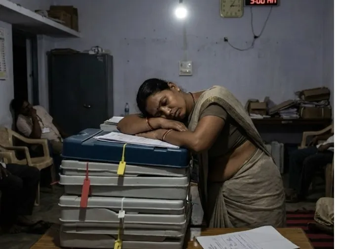 Little sleep, no pay: india’s poll workers flag harsh conditions