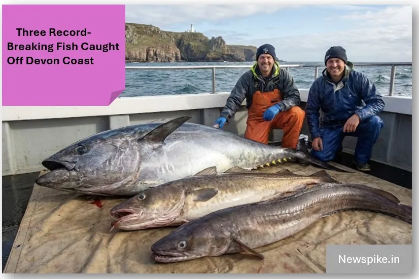 Three record-breaking fish caught off devon coast