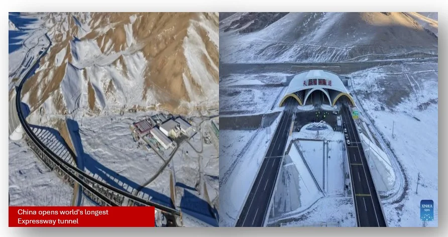 China Opens World'S Longest Expressway Tunnel 1 China opens world's longest expressway tunnel