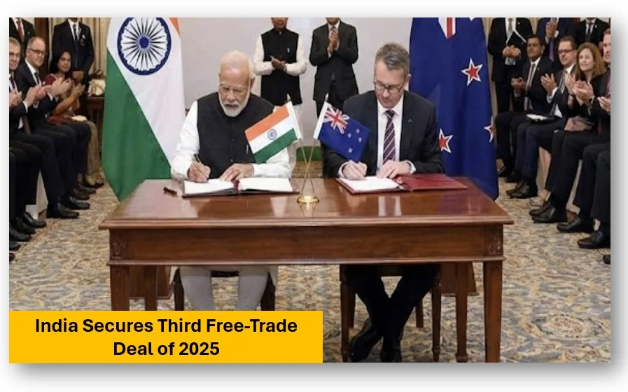 India secures third free-trade deal of 2025