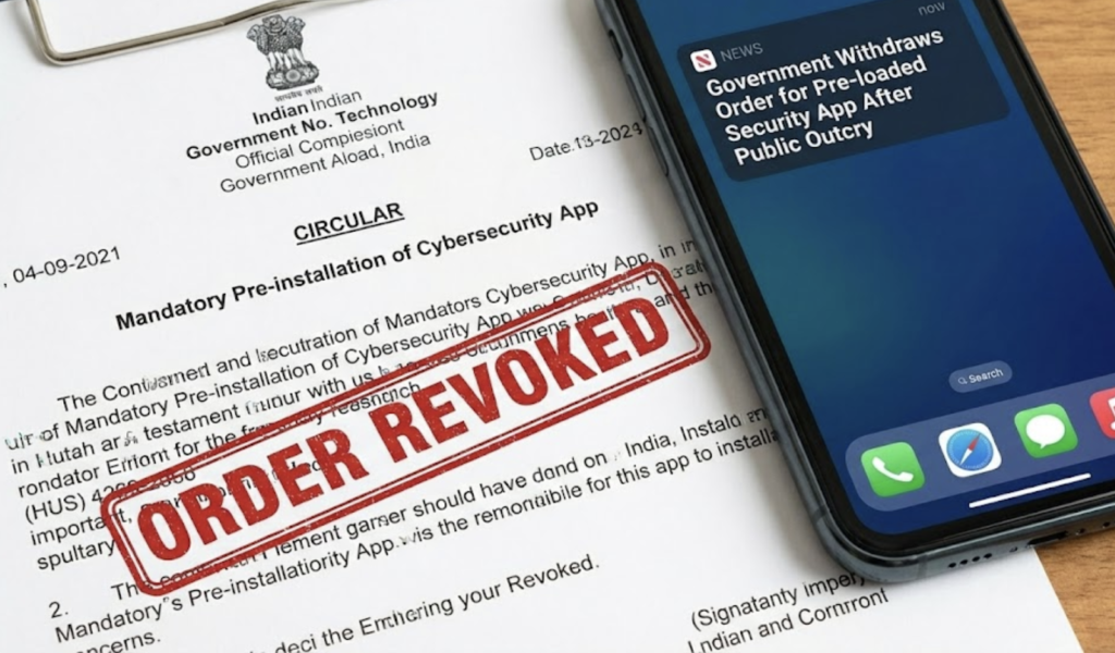India revokes order to preload cybersecurity app on smartphones