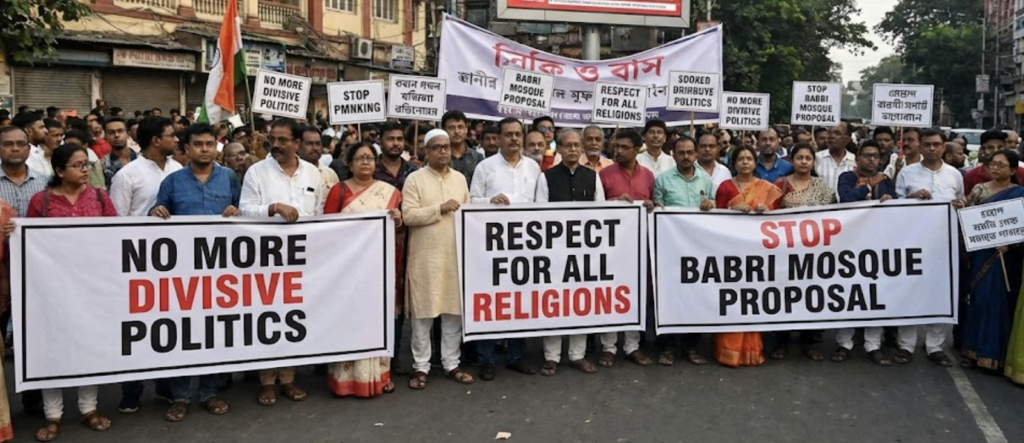 Mamata banerjee annoyed with mla over babri mosque proposal