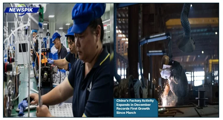 China’s factory activity expands in december