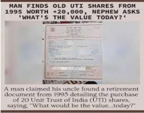 Man discovers old uti shares