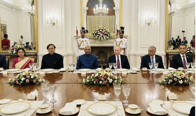 Shashi tharoor invited to putin dinner at rashtrapati bhavan