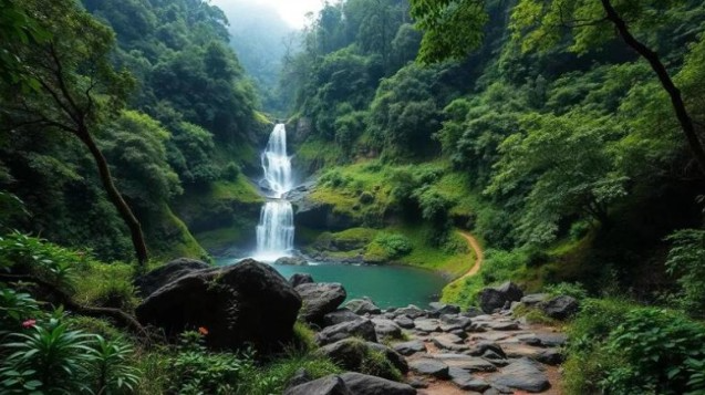 Hidden waterfall treks