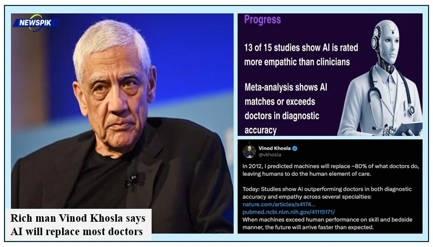 Rich man vinod khosla says ai will replace most doctors