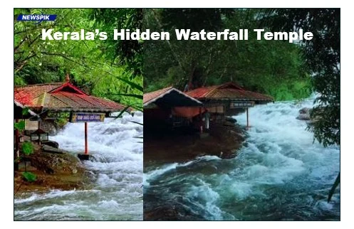 Hidden Waterfall Temple In Kerala Draws Attention From Nature Lovers 1 Hidden waterfall temple in kerala