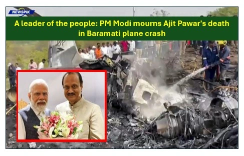 Pm modi mourns ajit pawar's death