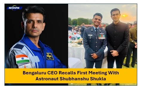 Bengaluru Ceo Recalls First Meeting With Astronaut Shubhanshu Shukla 1 Astronaut shubhanshu shukla