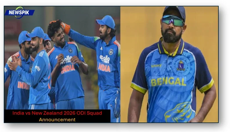 India vs new zealand 2026 odi squad announcement