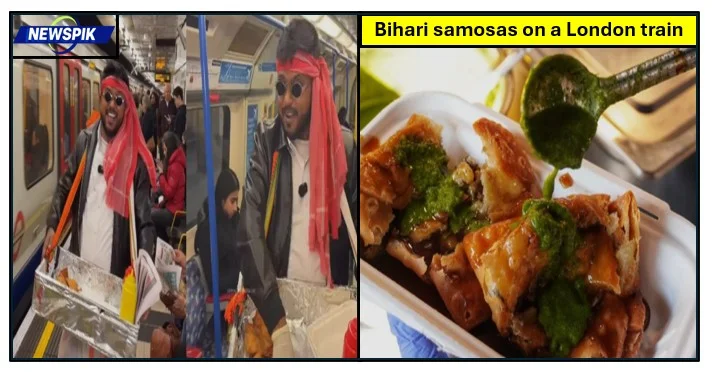 Bihari samosas on a london train- this indian twist is going viral