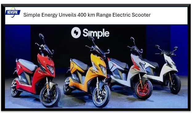 Simple energy unveils 400 km range electric scooter