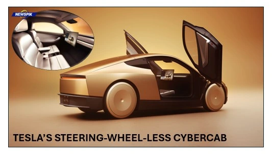 Tesla steering wheel less cybercab