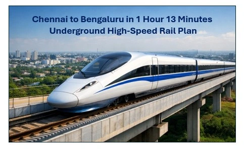 Chennai to bengaluru in 1 hour 13 minutes