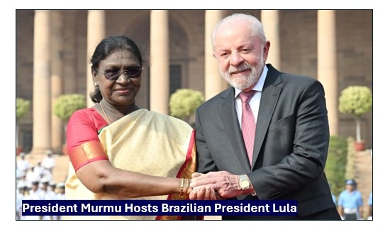 President murmu hosts brazilian president lula