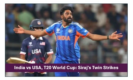 India Vs Usa Live Score, T20 World Cup 2026: Spinners Take Charge After Mohammed Siraj'S Twin Strikes, Usa Struggle In Chase 1 India vs usa, t20 world cup 2026: siraj's twin strikes