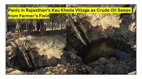 Crude oil seeps