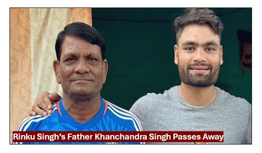 Rinku singh & his father khanchandra singh