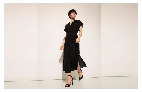 Midi shirtdress