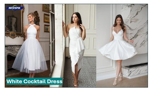 White cocktail dress