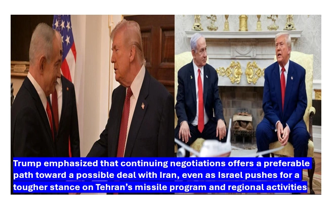 Trump Tells Netanyahu Iran Nuclear Talks Must Continue 1 Trump & netanyahu