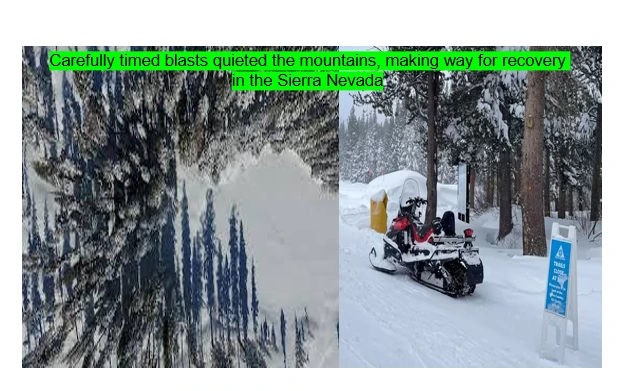 Controlled Explosions Aid Recovery In Sierra Nevada Avalanche 1 Sierra nevada avalanche