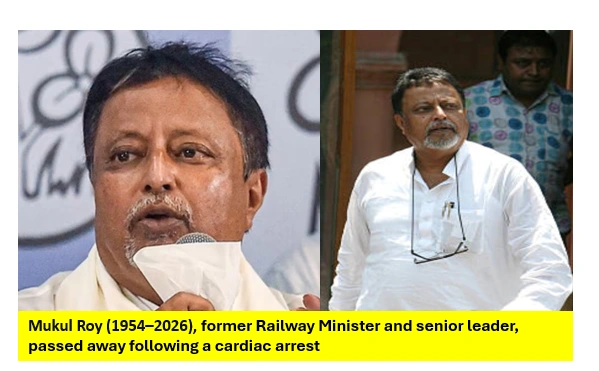 Former Railway Minister And Tmc Leader Mukul Roy Passes Away After Cardiac Arrest 1 Mukul roy