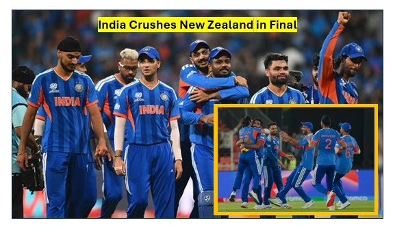 India crushes new zealand
