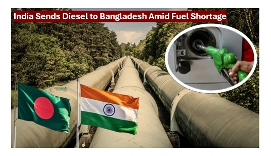 India sends diesel to bangladesh