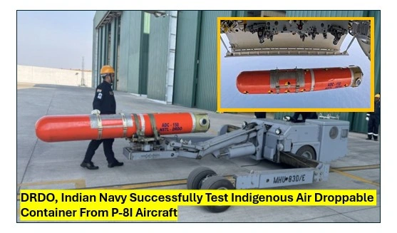 Indigenous air droppable container