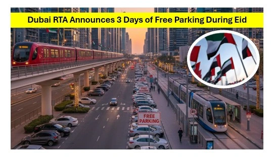 Dubai offers 3 days free parking during eid