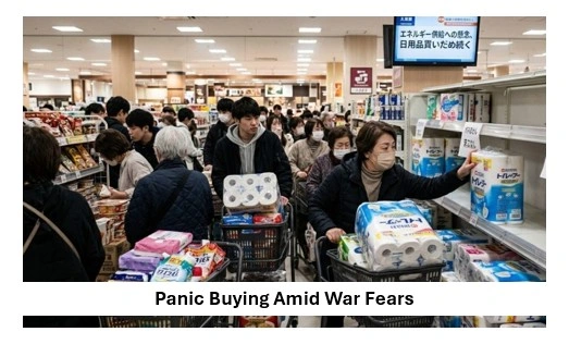 Panic buying amid war fears
