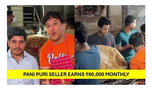 Pani puri seller’s monthly income