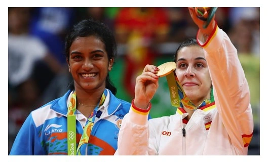 Pv sindhu & carolina martin