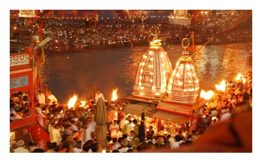 The ganga aarti, haridwar