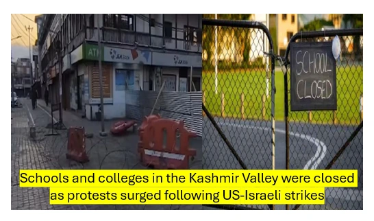 Kashmir education institutions shutdown
