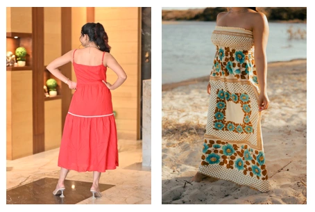 Frida strappy linen maxi