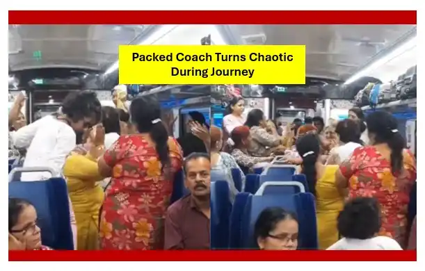 Train coach turns into a dance floor