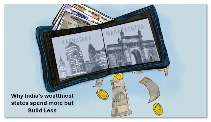Why india's wealthiest states spend more but build less