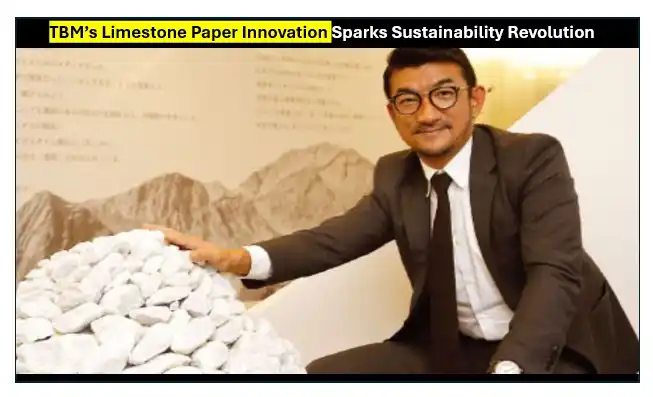 Japanese startup tbm develops paper from limestone