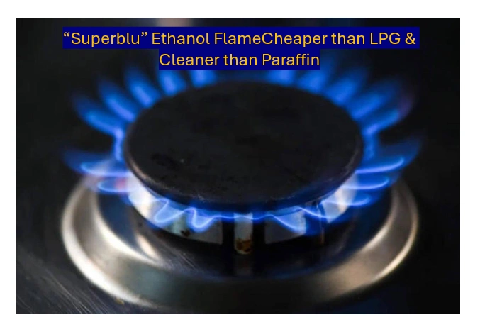 "superblu” ethanol flame