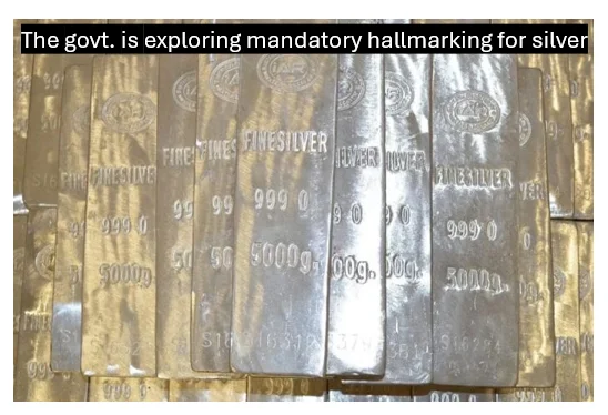 Mandatory silver hallmarking
