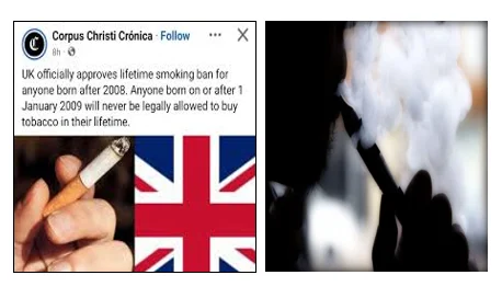 Smoking is banned in the united kingdom