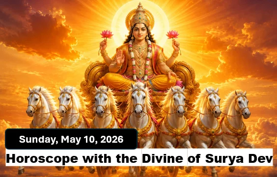 Daily Horoscope - Sunday, May 10, 2026 : Divine Of Surya Dev 1 Daily horoscope
