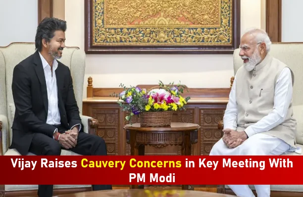 Vijay raises cauvery concerns