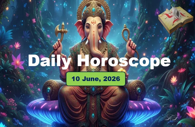 Daily Horoscope - Wednesday, June 10, 2026: A Blessed Wednesday Dedicated To Lord Ganesha 1 Daily horoscope
